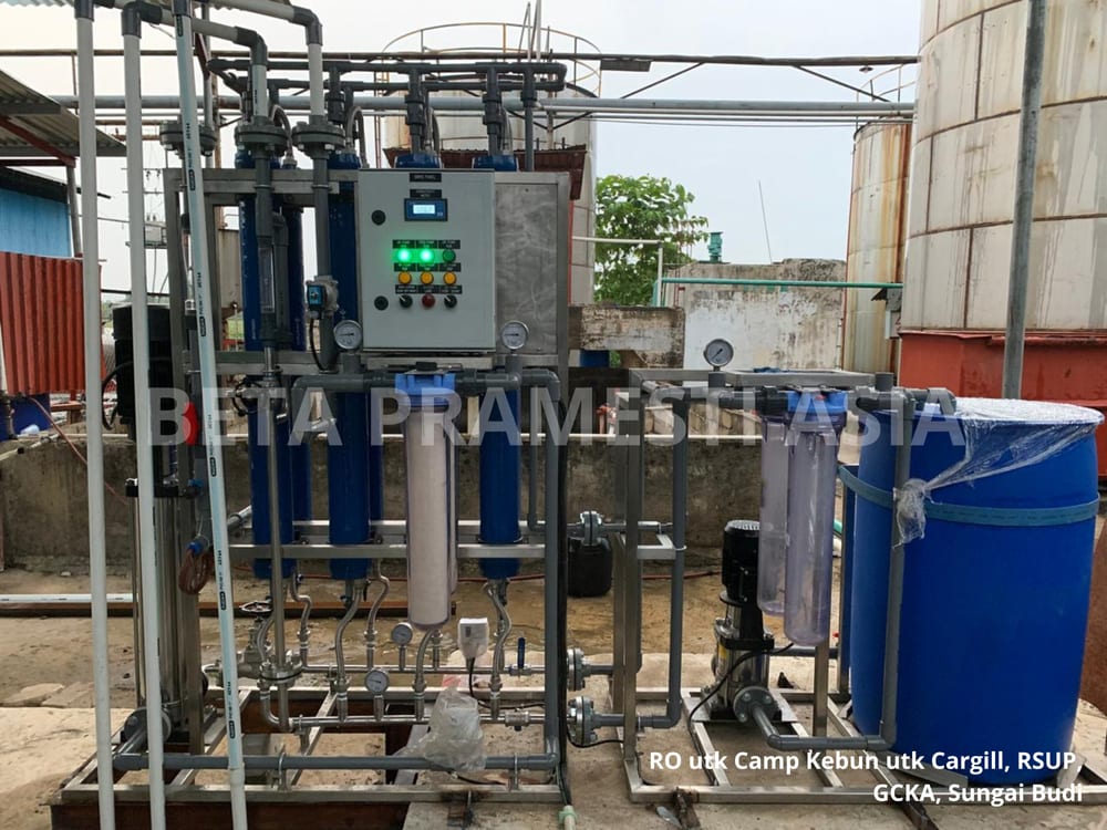 Reverse Osmosis untuk Camp Kebun Cargill, RSUP, GCKA, dan Sungai Budi