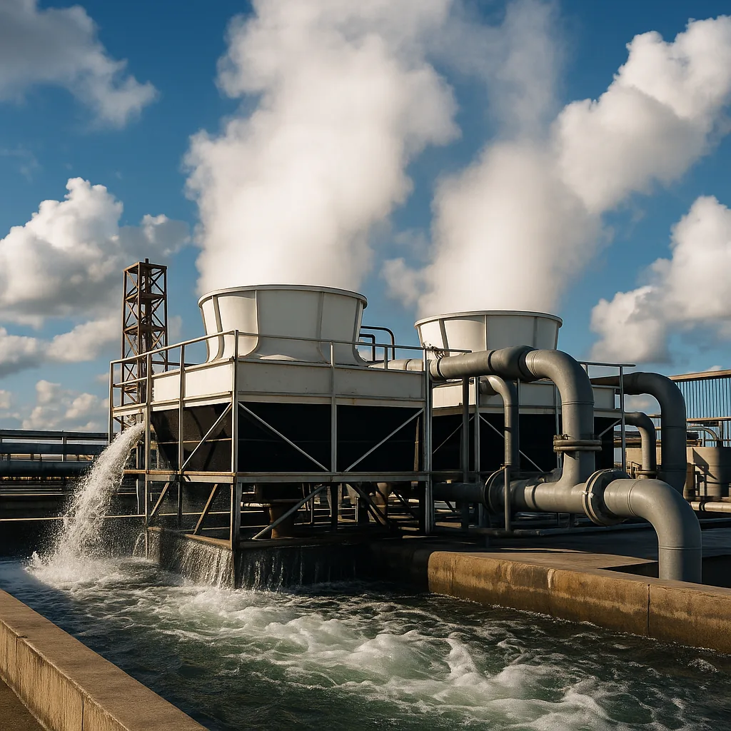 Optimasi cooling tower pabrik film PVC di Jawa Timur menggunakan Hydro 424